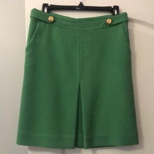 Lilly Pulitzer Vintage Green Gold Pleated Skirt